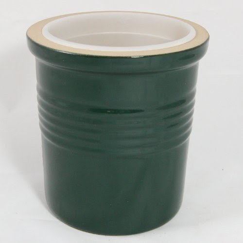 Ceramic utensil holder crock 30