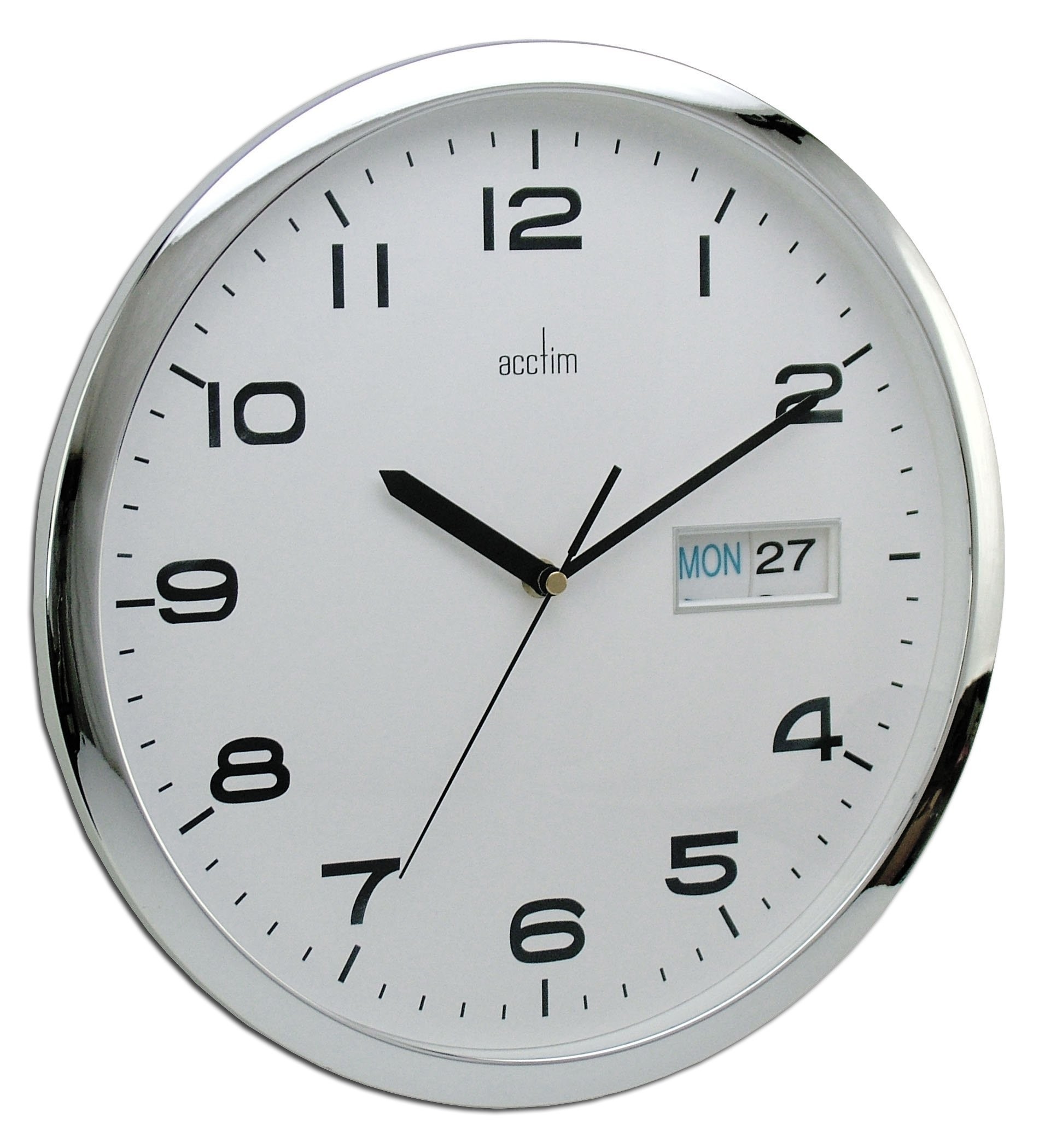 Clock with day display