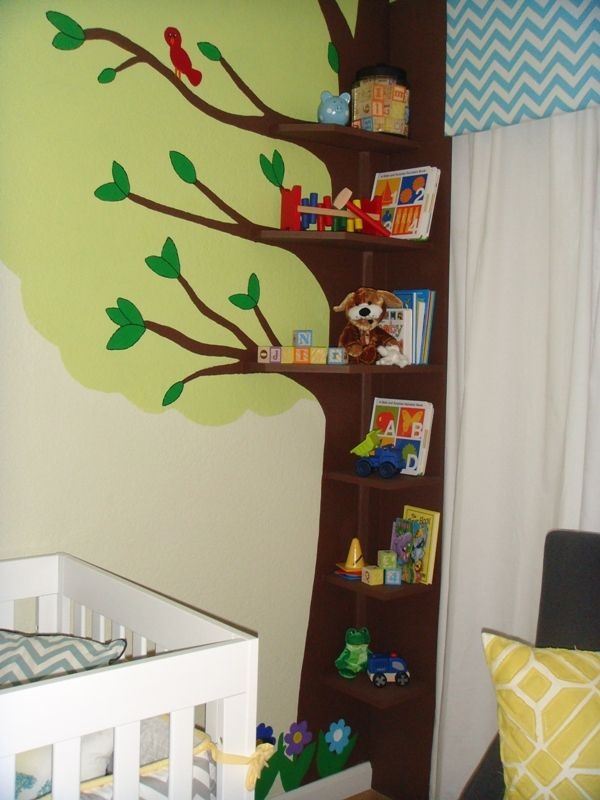 tree bookshelf nursery