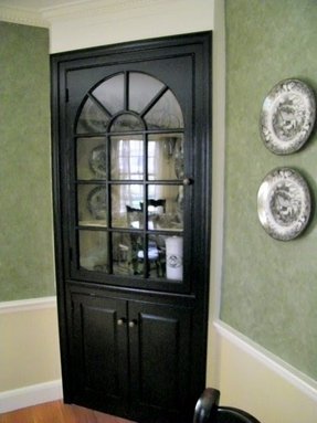 Black base cabinets