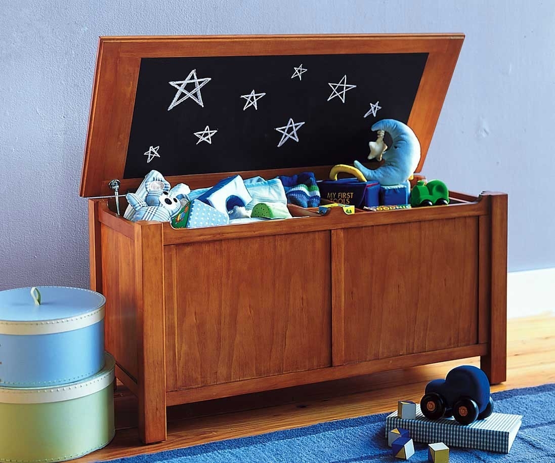 toy box dark wood