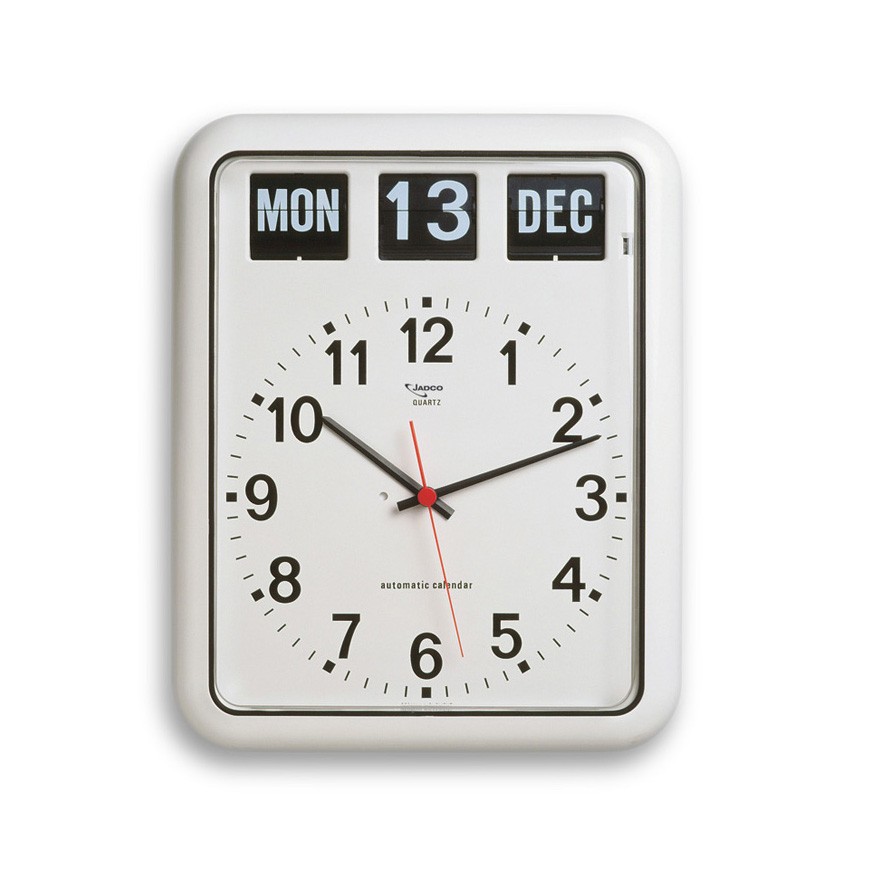 Day date wall clock
