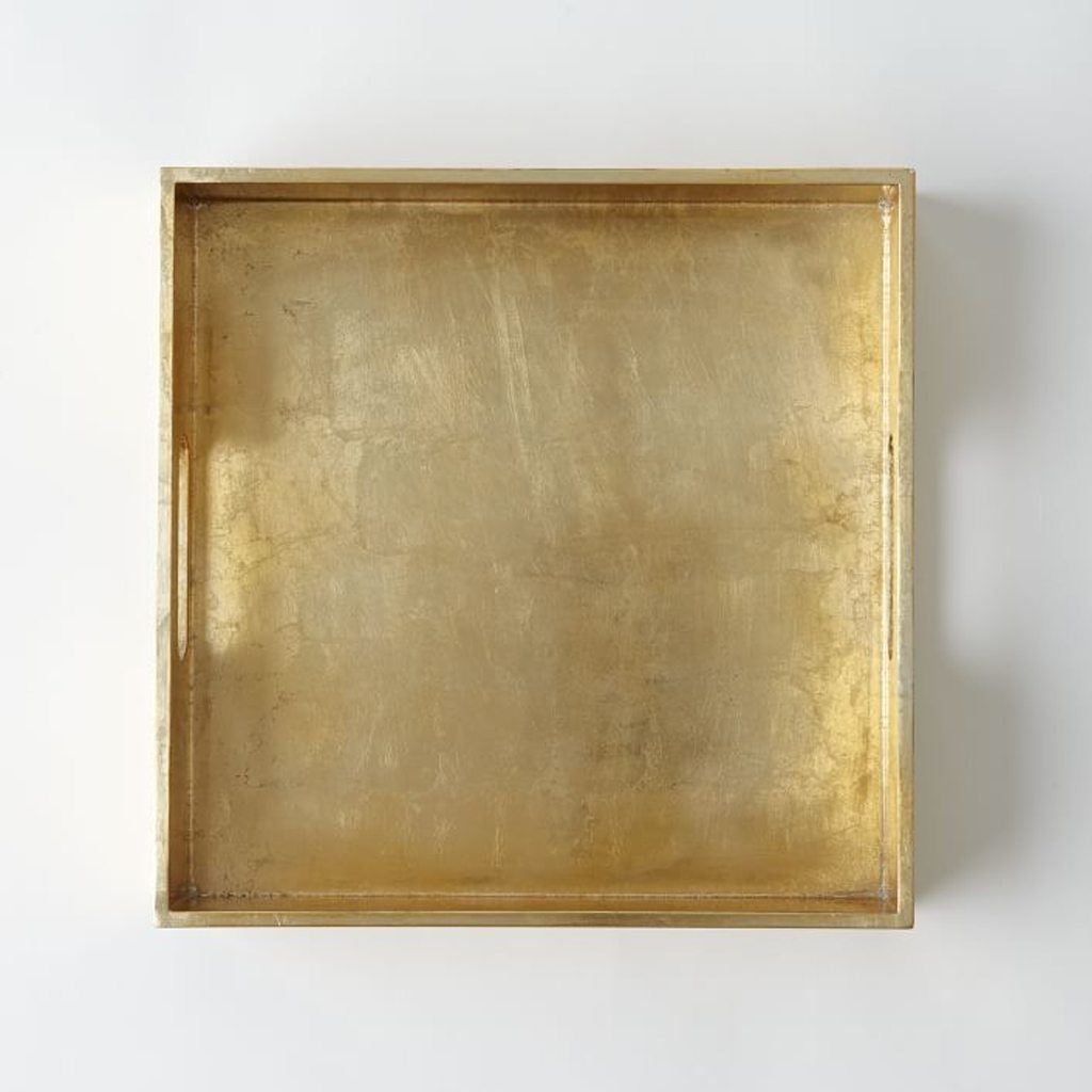 gold tray for ottoman