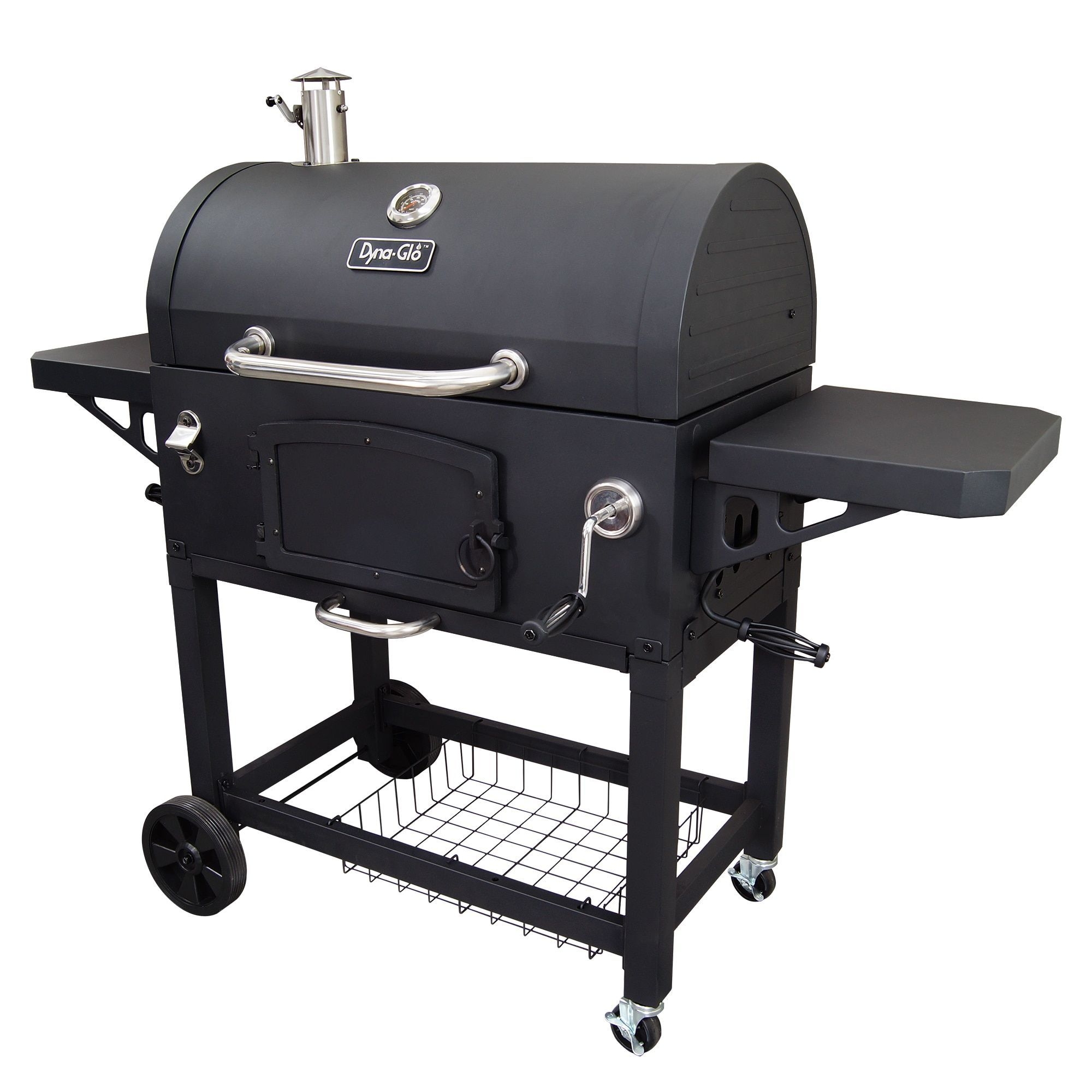 Dyna Glo Charcoal Grill With Adjustable Charcoal Tray And Cast Iron Cook Grate