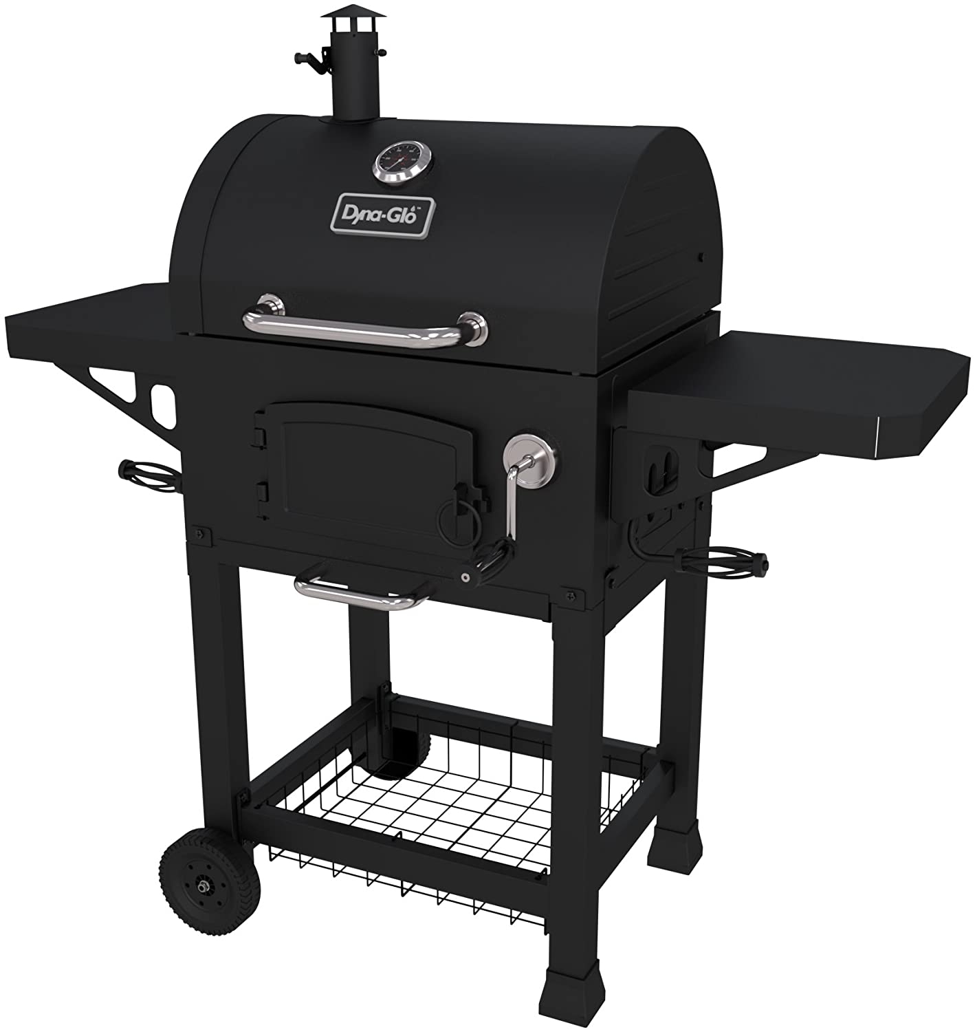 Dyna Glo Charcoal Grill With Adjustable Charcoal Tray And Cast Iron Cook Grate