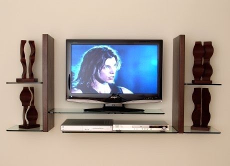 Floating shelf for tv components 1