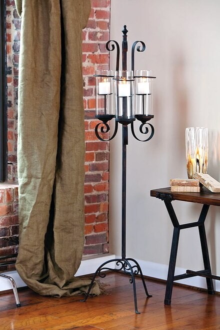 Wrought Iron Floor Candle Holders Foter