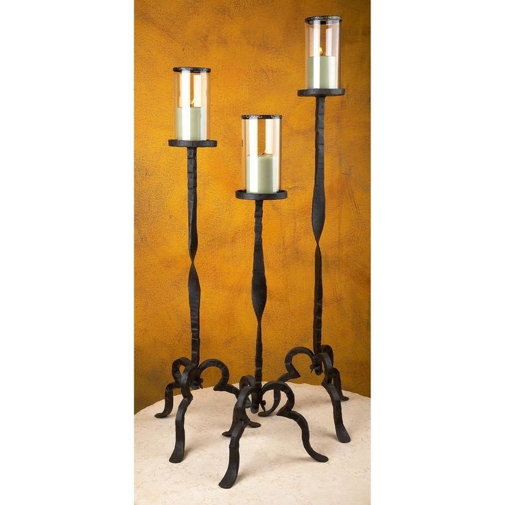 Wrought Iron Floor Candle Holders Foter 