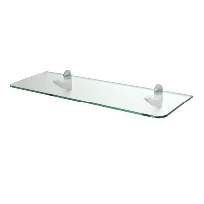 Glass shelving option for bathroom