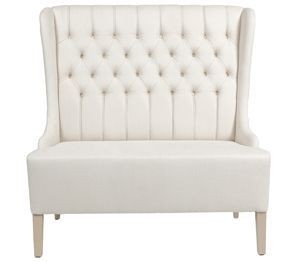 High back tufted chair