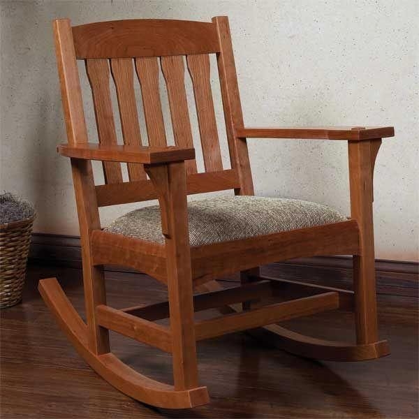 Indoor wood rocking chair 3
