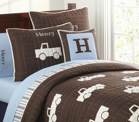 monster truck crib bedding