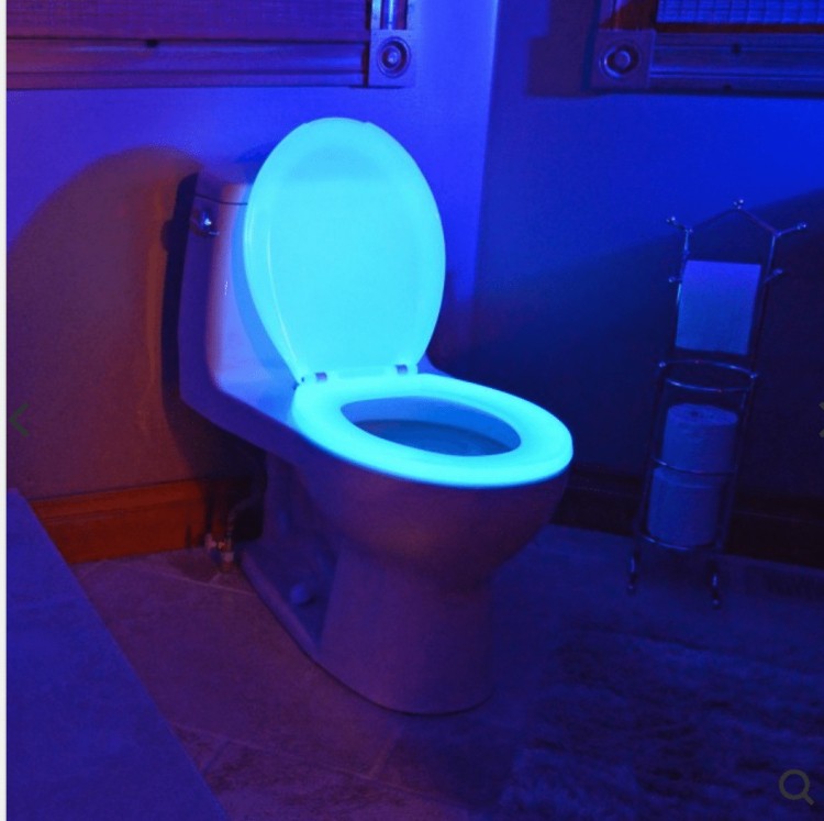 2 PACK LED Toilet Light Motion Activated Glow Lavatory Toilet Bowl