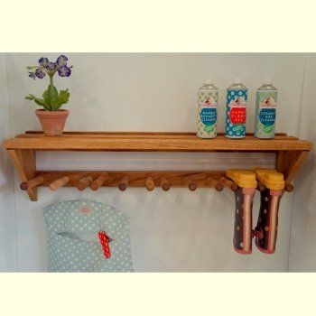 oak boot rack