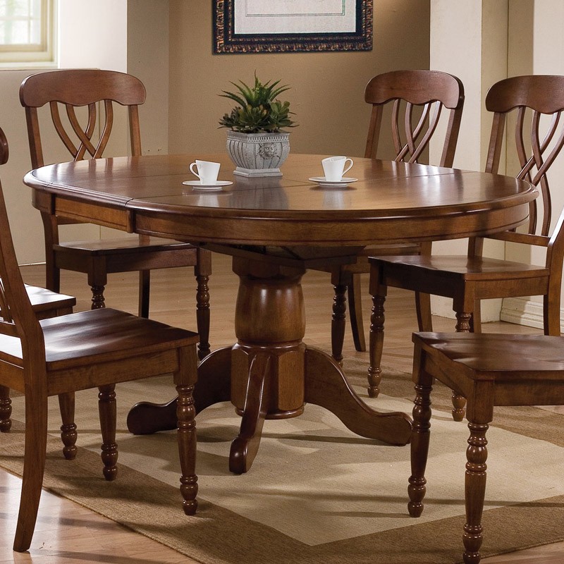 Round Dining Table With Butterfly Leaf - Ideas on Foter