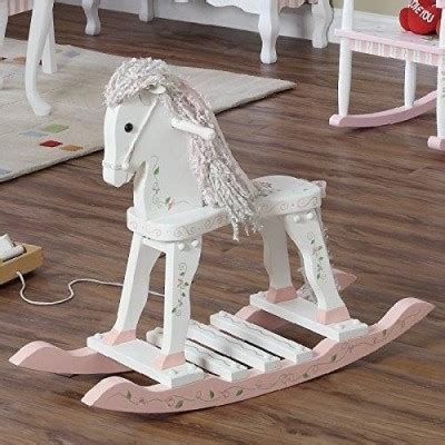 Rocking horse hand painted wooden modern