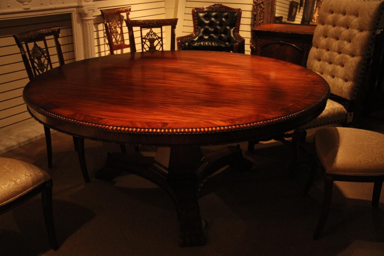Round dining table for 8 people