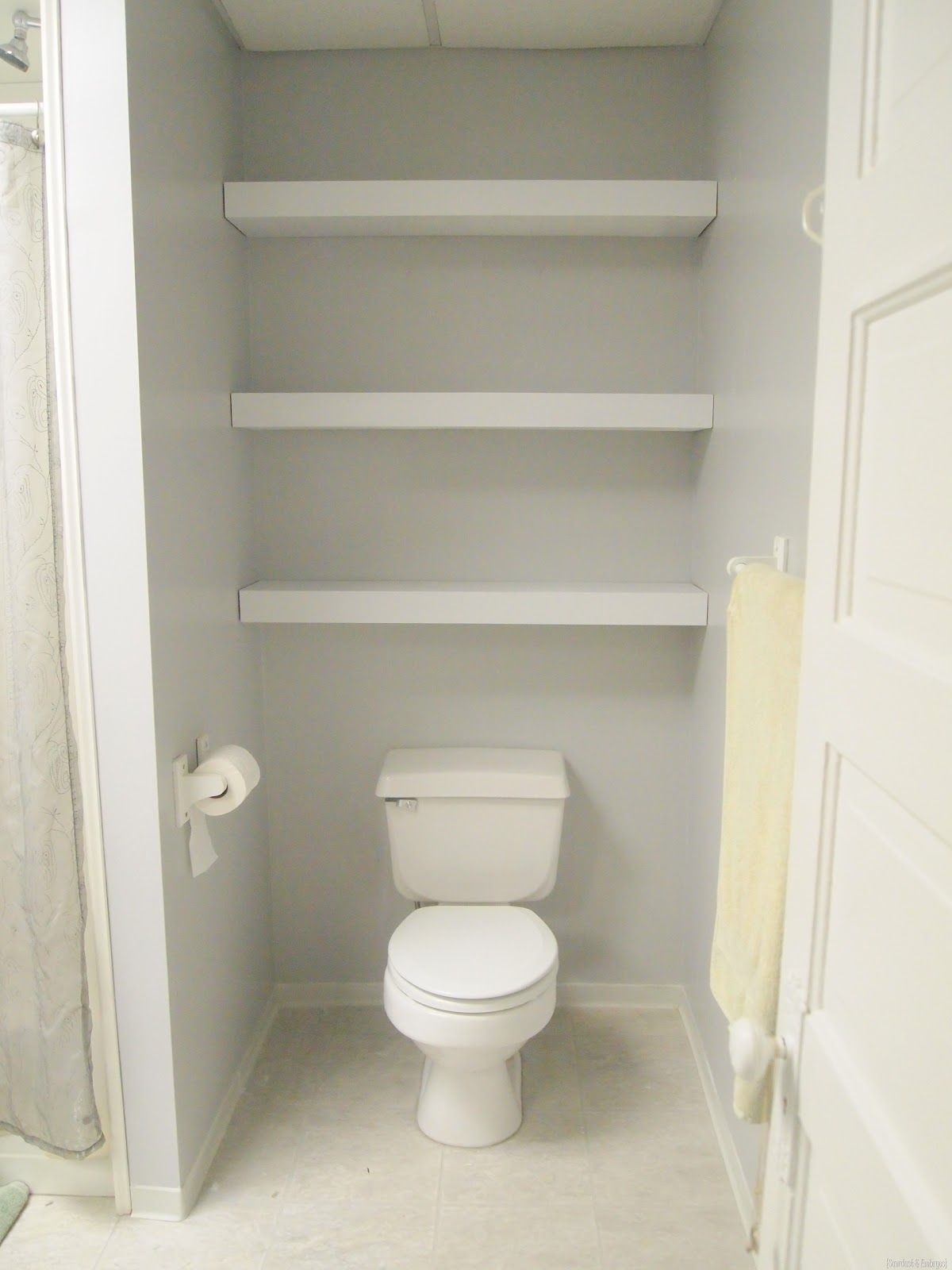 Shelves above toilet 1