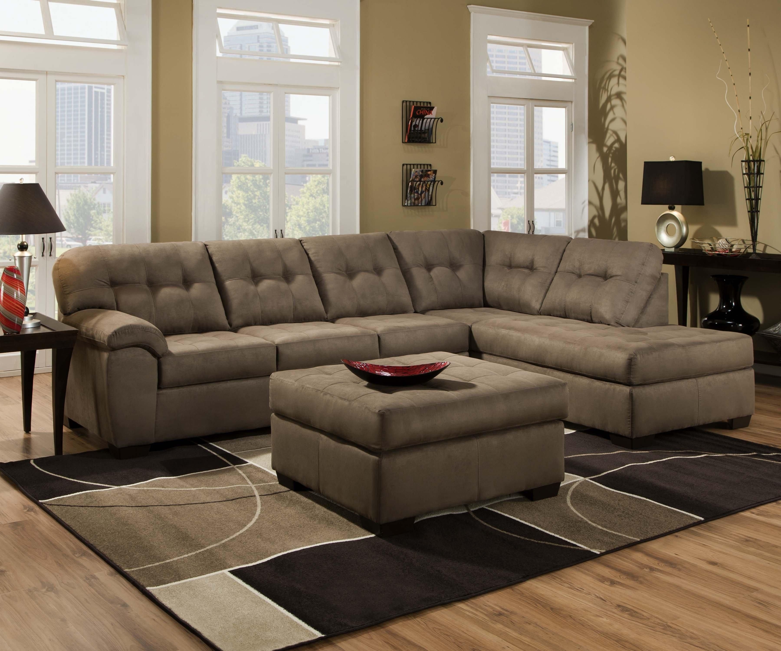 Simmons upholstery sectional