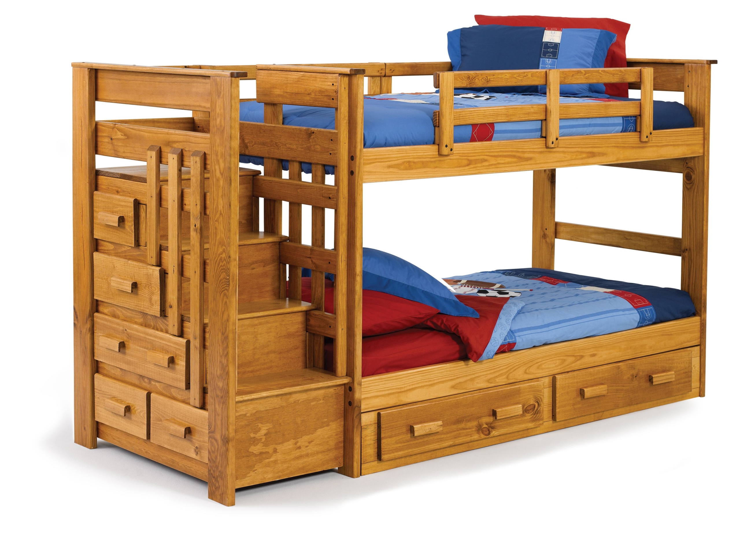 Solid oak bunk beds
