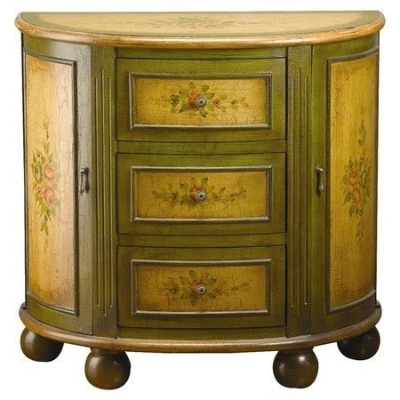 Top trend demilune tables demilune console cabinet in green