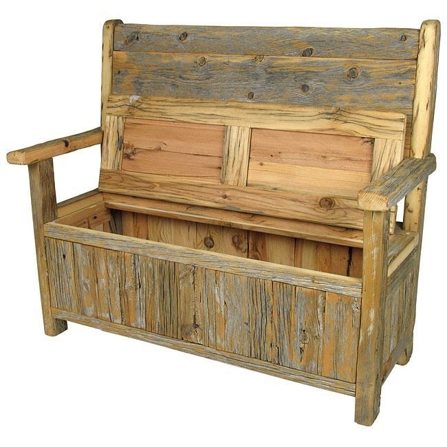 Toy box bench with cushion