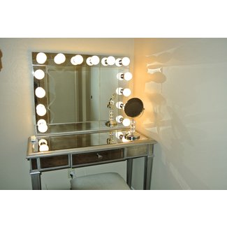 Vanity Dressing Table With Mirror And Lights - Foter