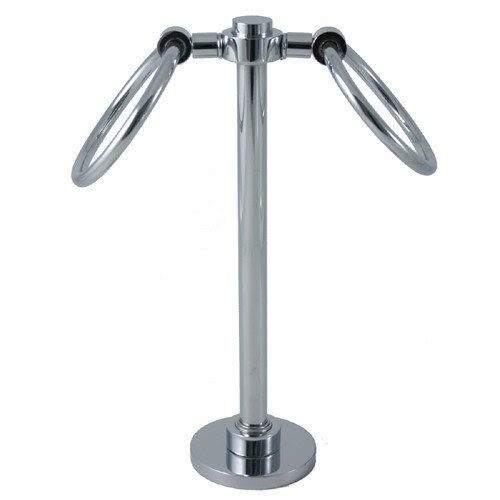 Waverly Place Free Standing 2 Ring Guest Towel Holder