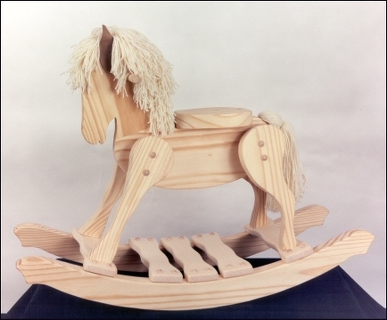 Homemade wooden rocking sales horse