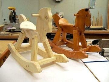 woodworking rocking horse
