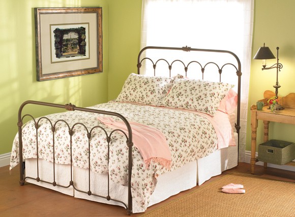 Wrought iron bed king size