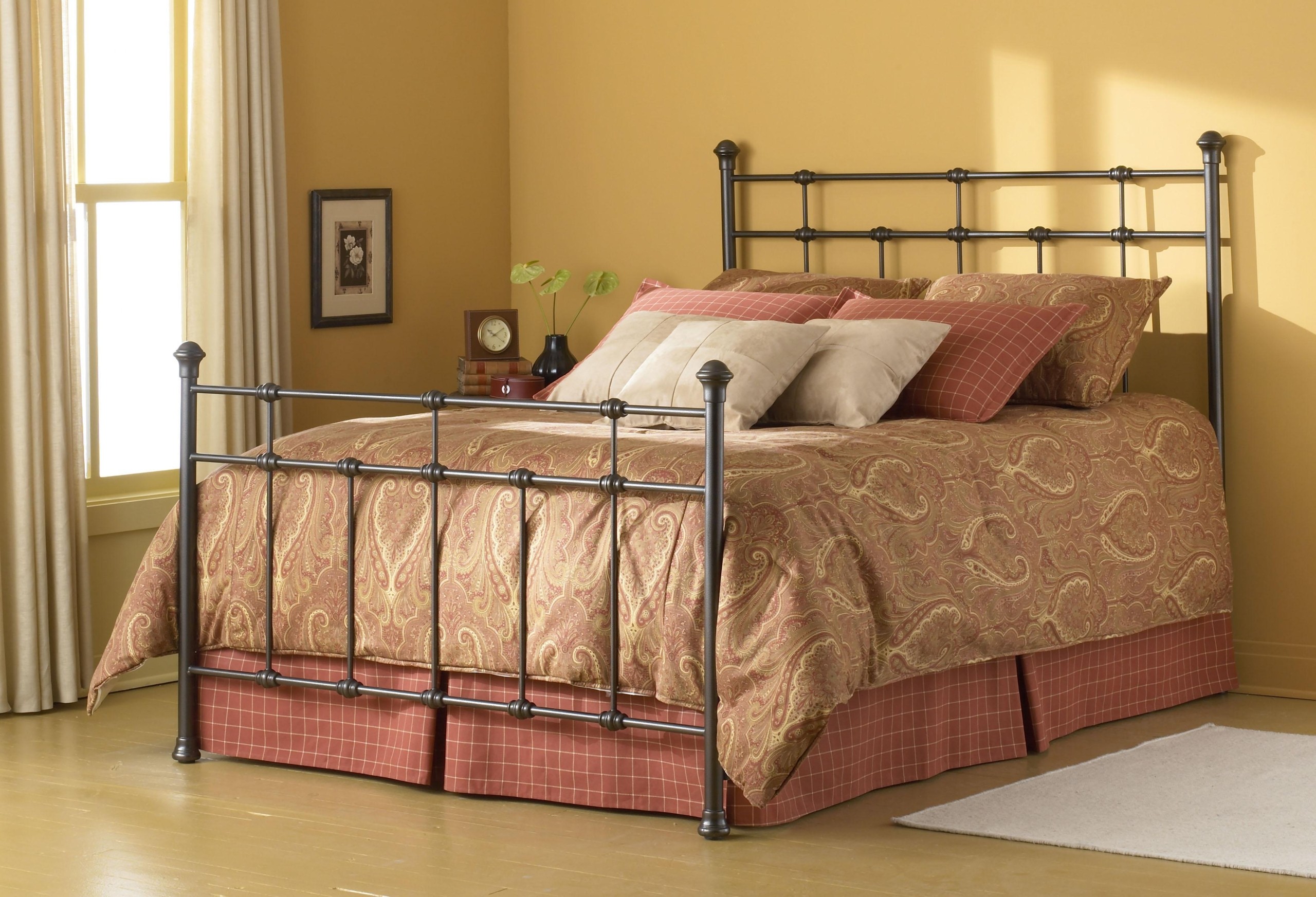 Wrought iron king bed