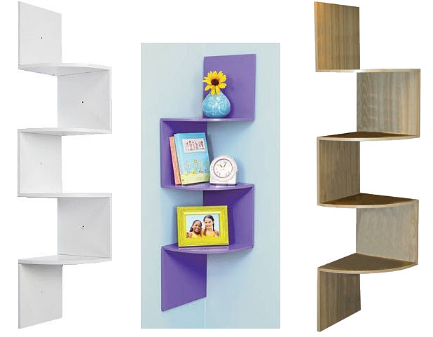 Zig Zag Corner Wall Shelf Ideas On Foter