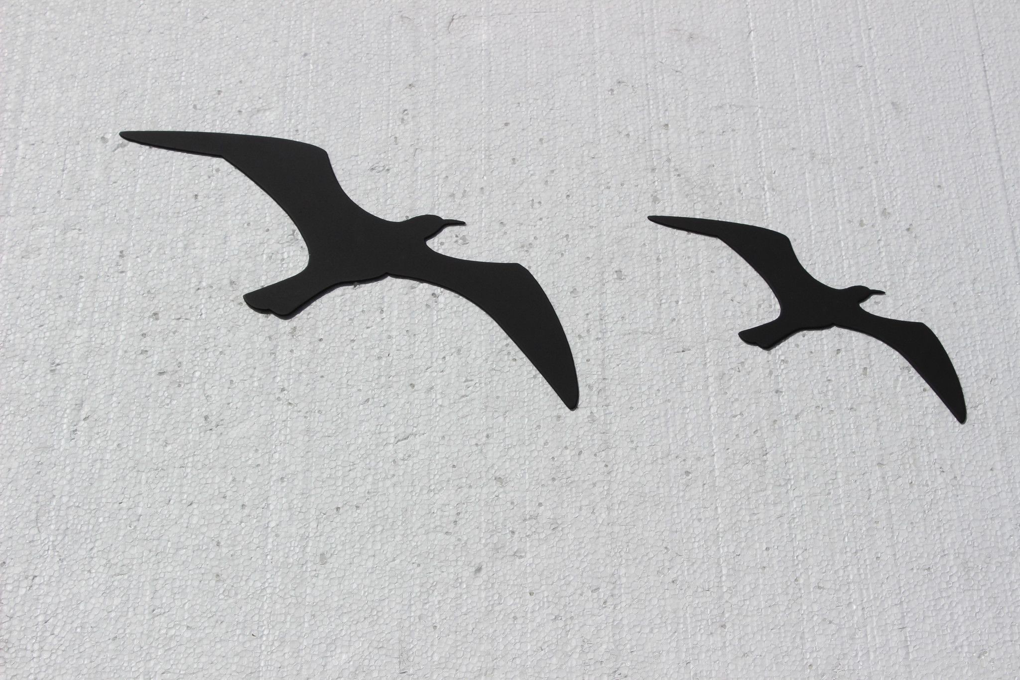 Two Birds Flying Smaller  Metal Wall Art Accents 