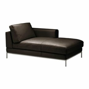 Black Leather Chaise Lounge - Foter