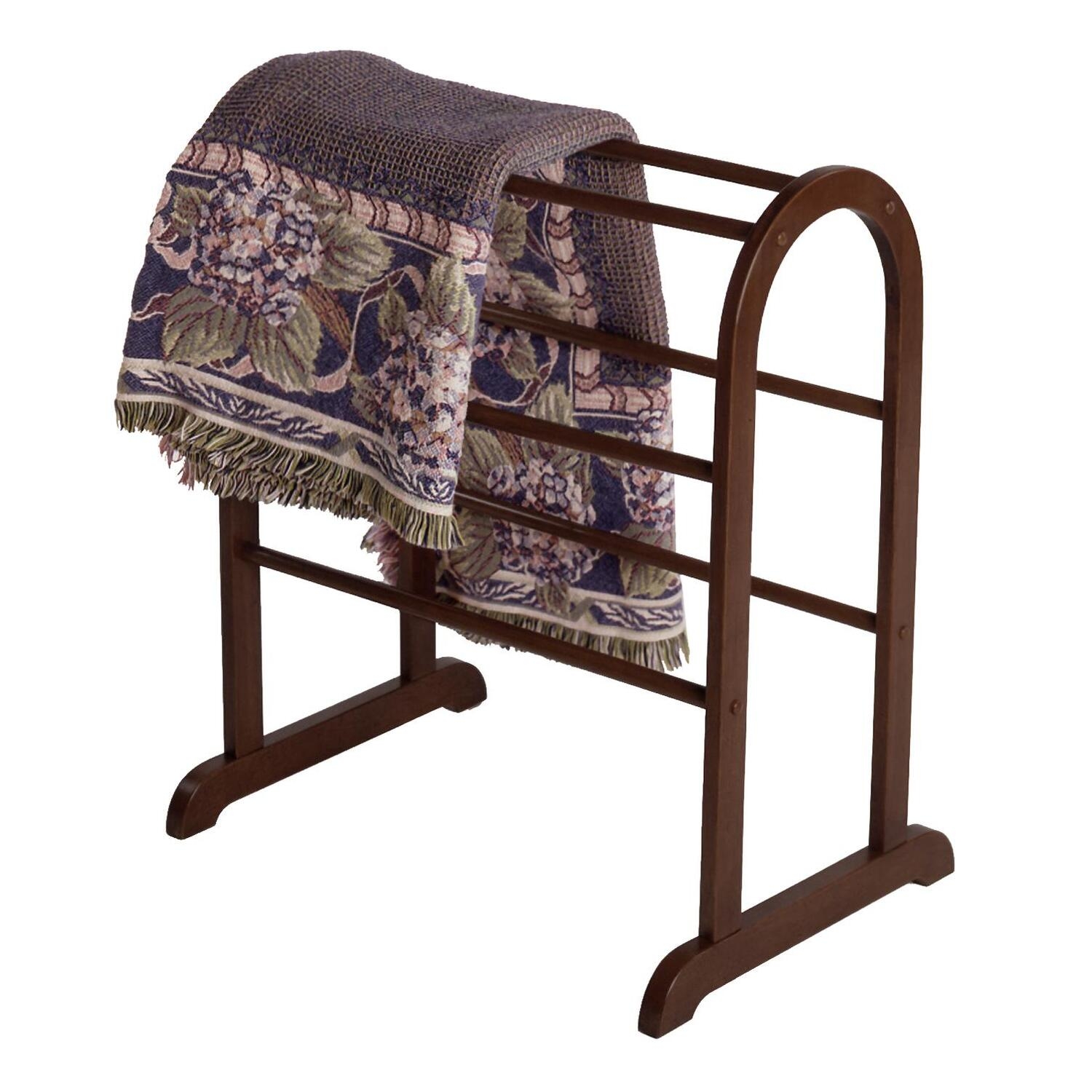 Welcome Home Accents Black Scrolled Metal Quilt Rack