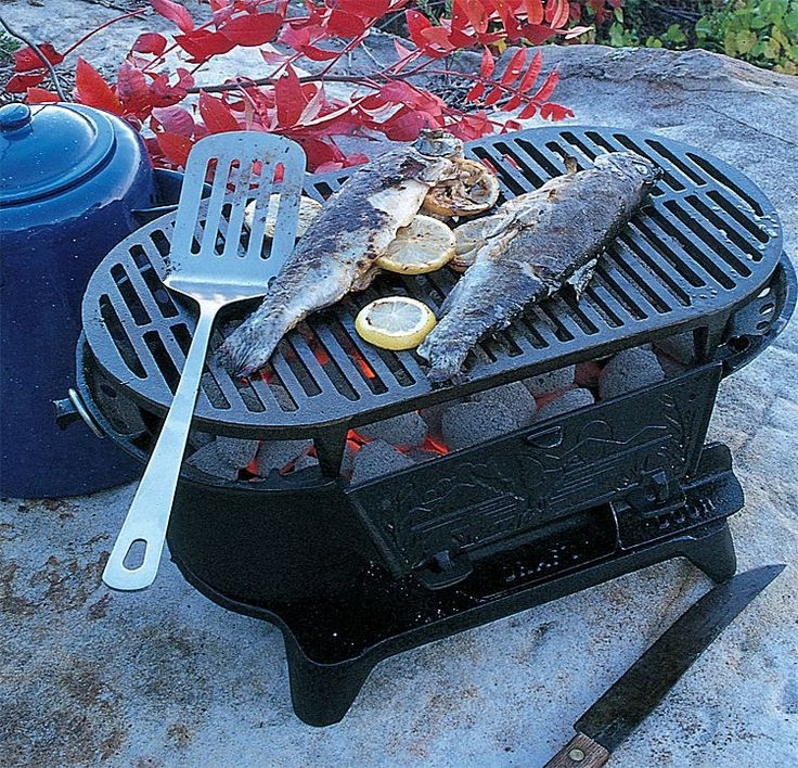Cast iron barbecue grill