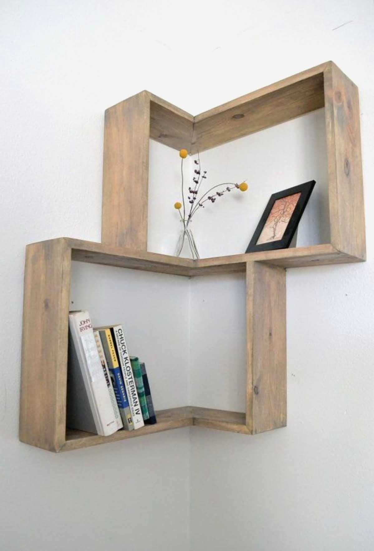 Corner box shelf this would take up way less space