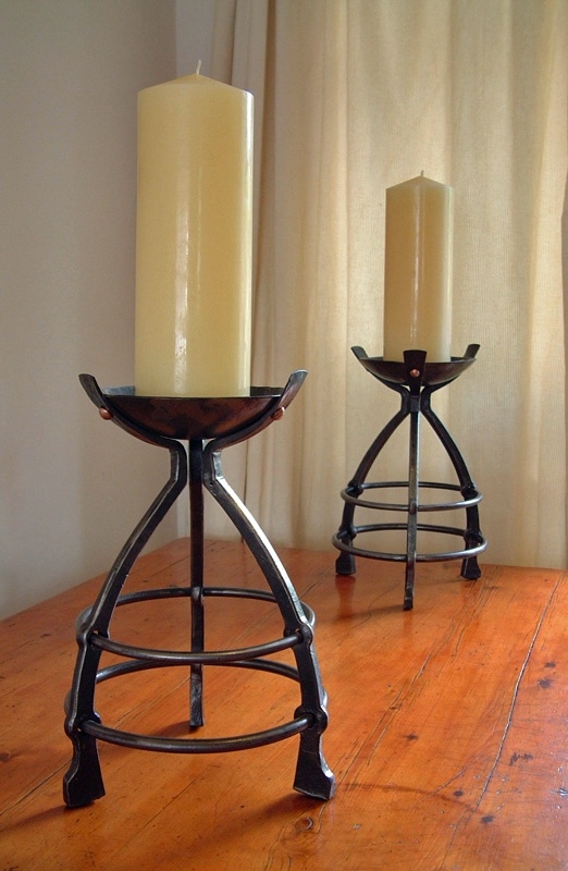 Fireplace candlesticks