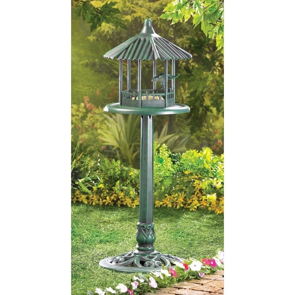 Brand New Free Standing Bird House Outdoor Wooden Feeder Weather Treated Garden 