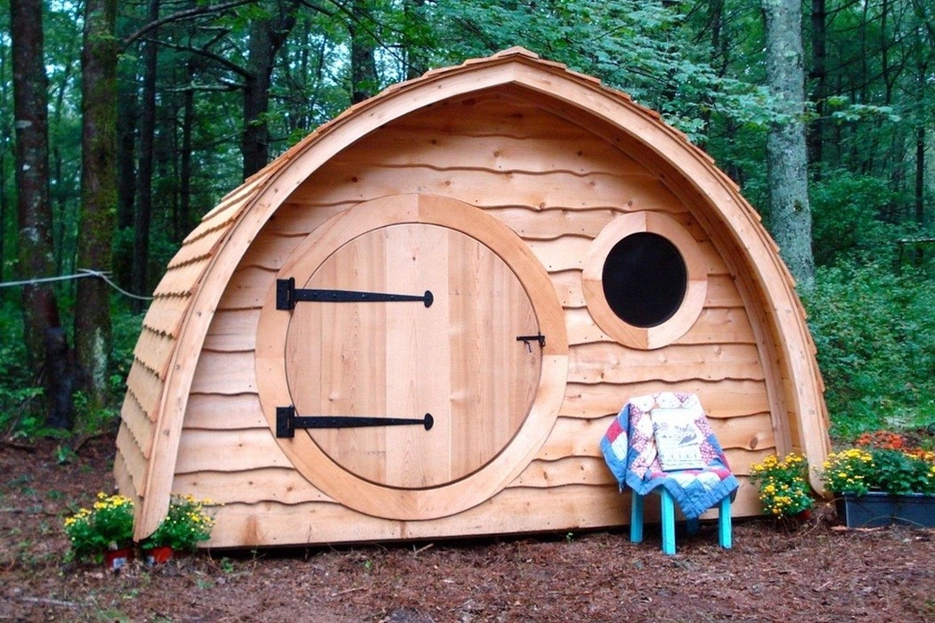 Hobbit hole playhouse kit outdoor wooden