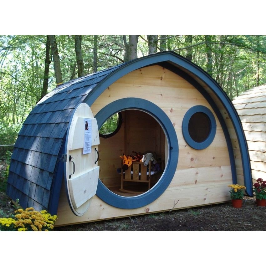 Hobbit Hole Playhouse With Round Front