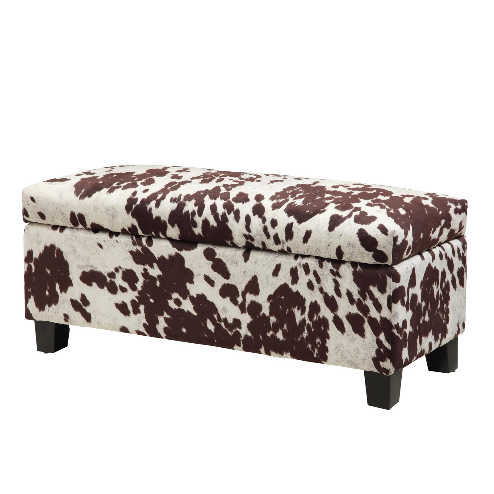 Cow Print Ottoman - Foter