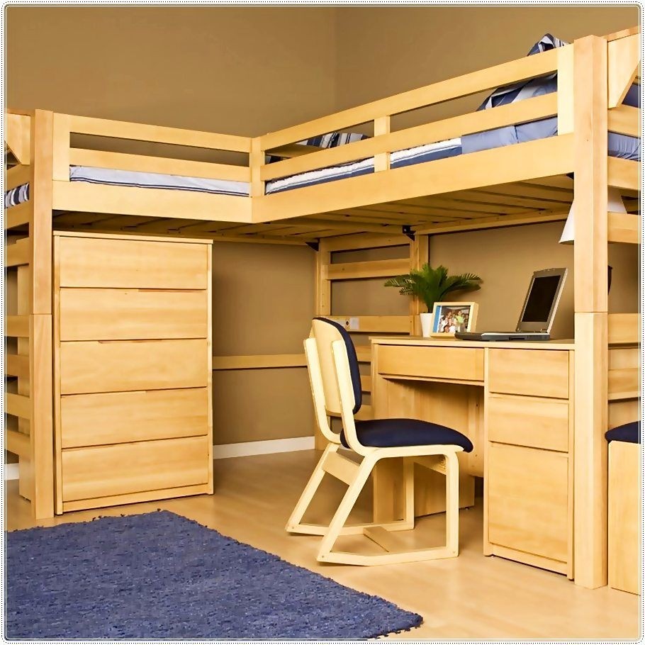 University L Shaped Loft Bed