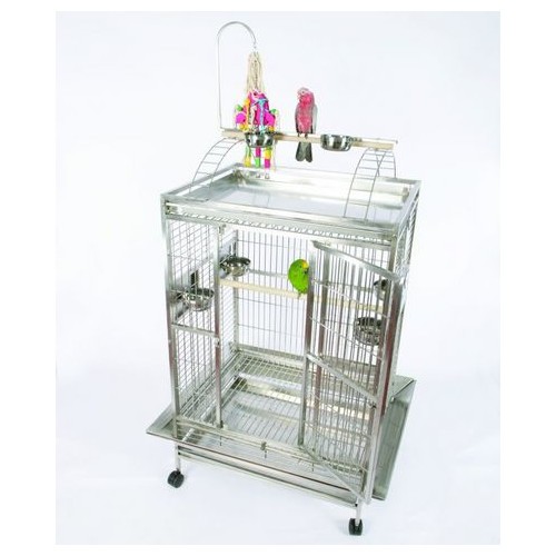 Large Play Top Bird Cage with Bird Toy Hook