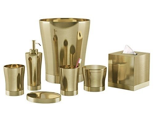 nu steel 8-Piece Special Gold Bath Accessories Set