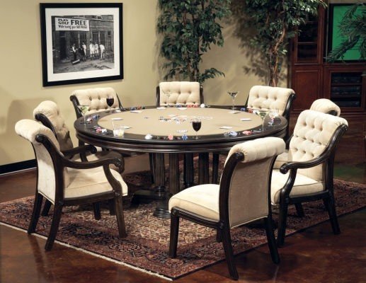 Poker table dining table