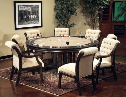 poker dining room table