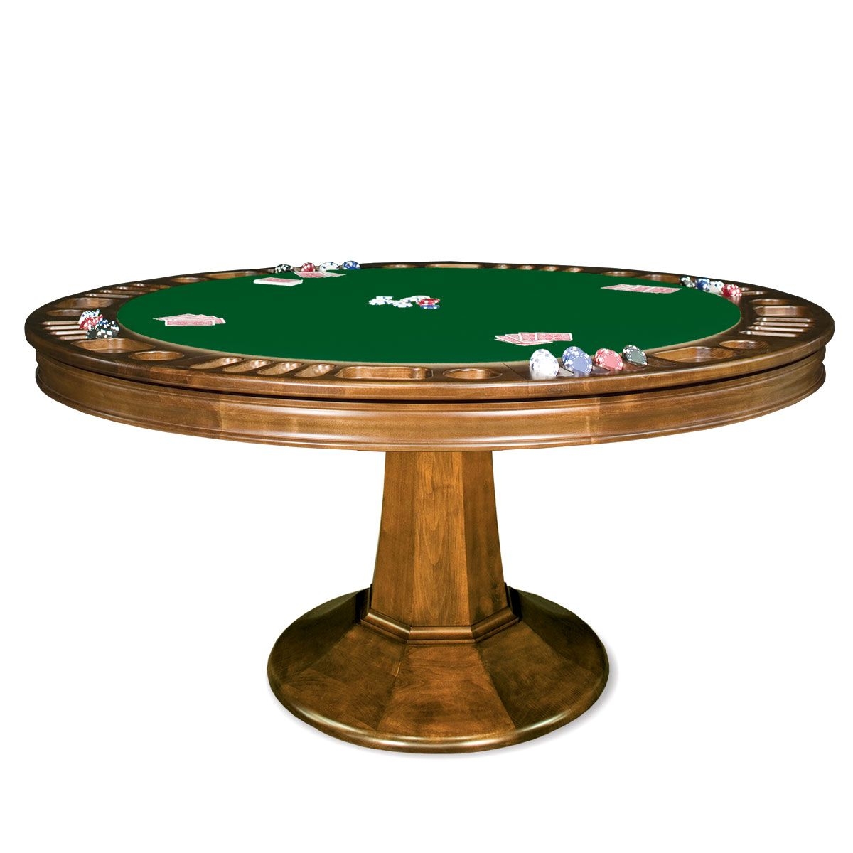 Poker table with dining top