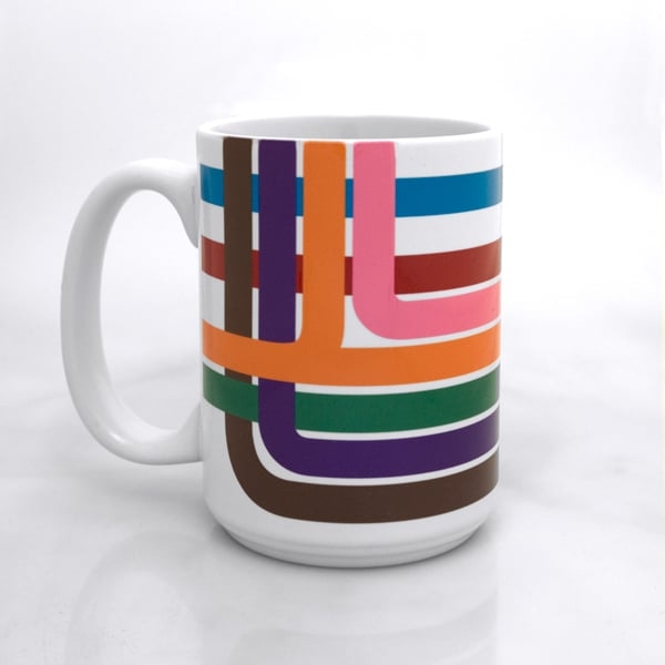 Striped coffee mugs 4